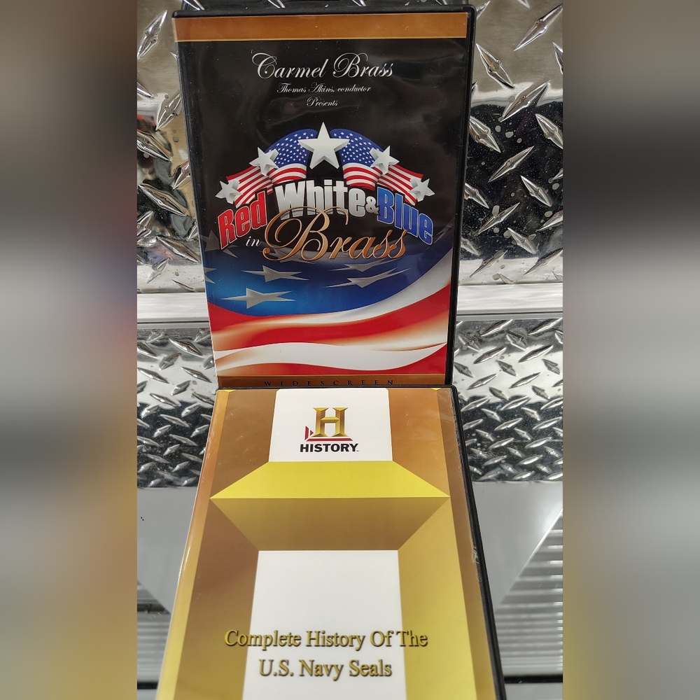 DVD: Complete History Of The U.S. Navy Seals + Red, White & Blue Brass PATRIOTIC